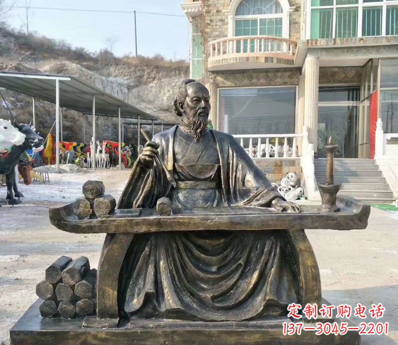 辽阳张仲景铜公园雕