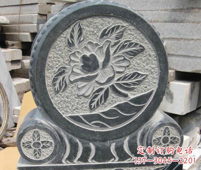 辽阳招财抱鼓石仿古石门墩