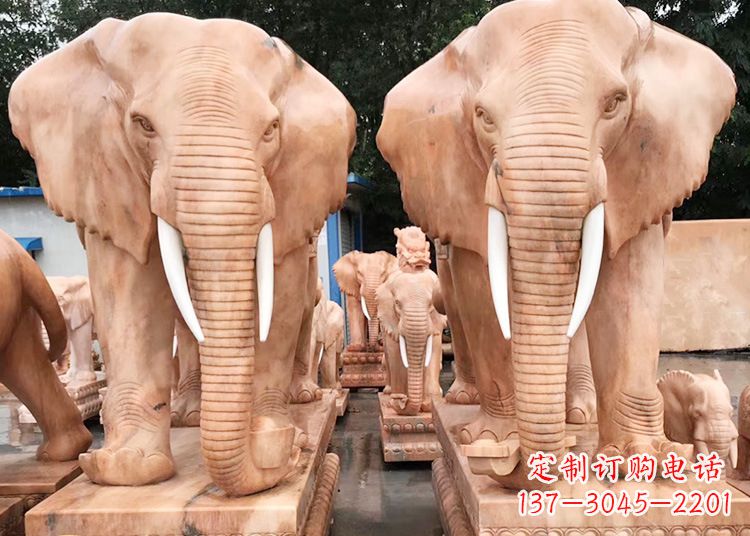 辽阳招财大象石雕