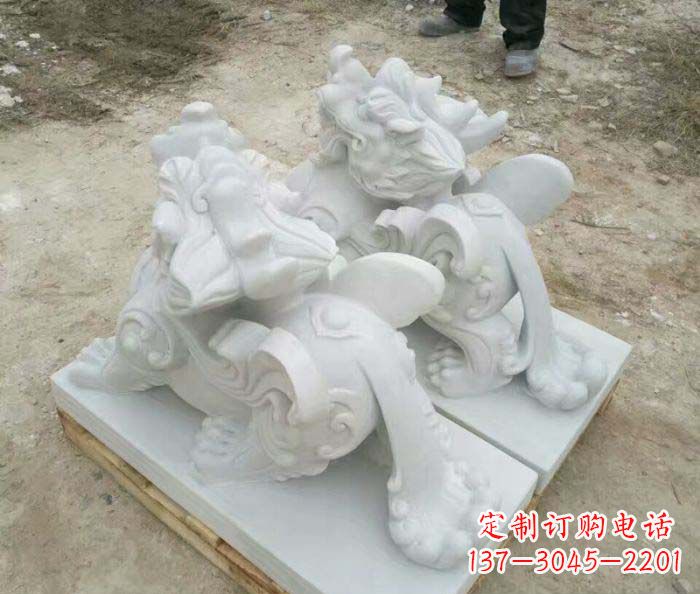 辽阳招财进宝立式貔貅门口石雕