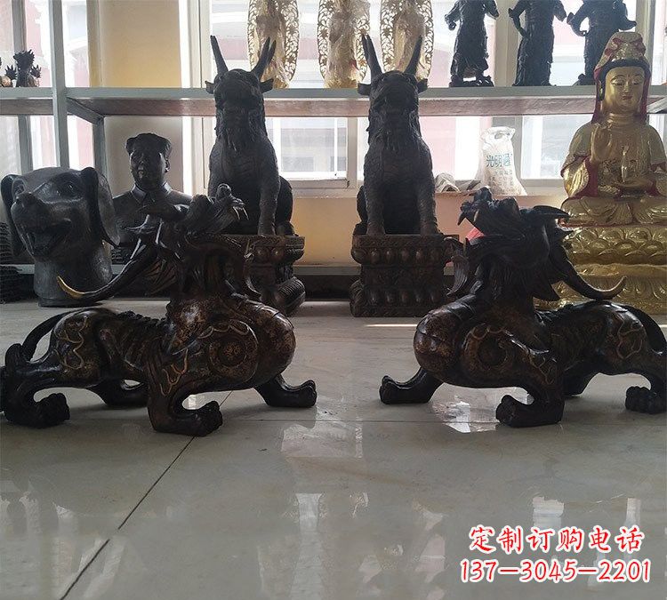 辽阳招财辟邪貔貅铜雕