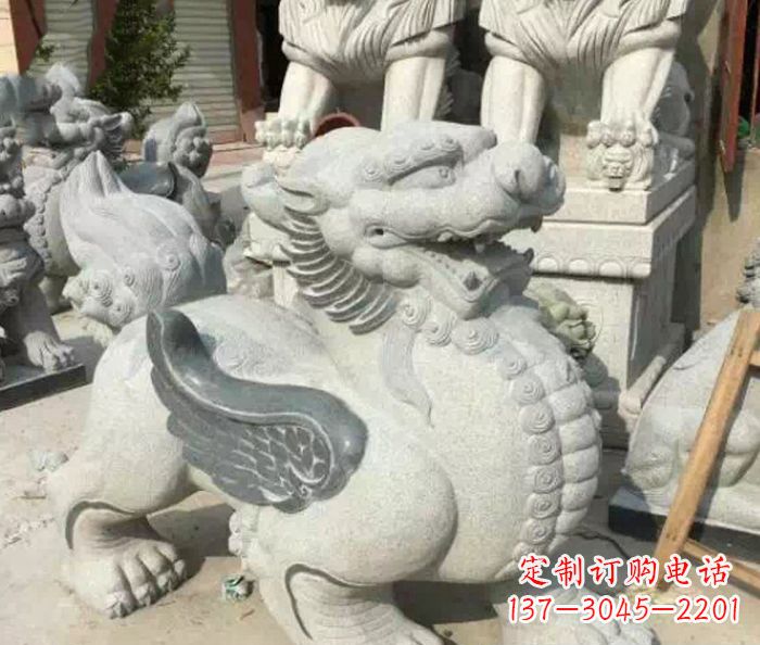 辽阳招财神兽仿古貔貅石雕