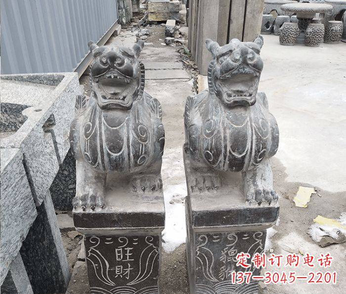 辽阳招财神兽貔貅石雕 (2)