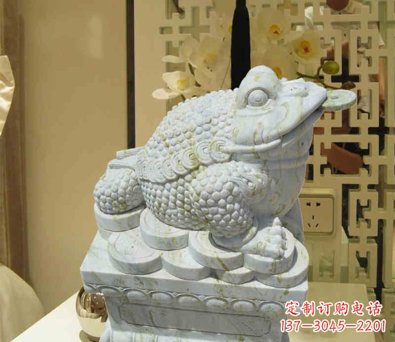 辽阳招财神兽金蟾石雕