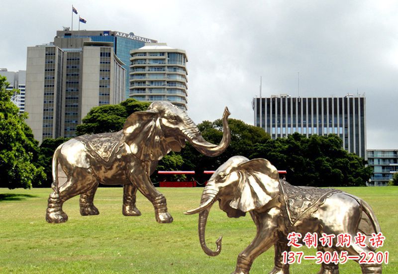 辽阳招财镇宅大象铜雕