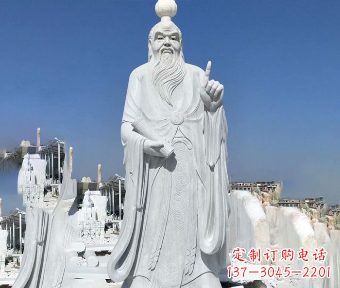辽阳中国春秋时代思想家老子石雕