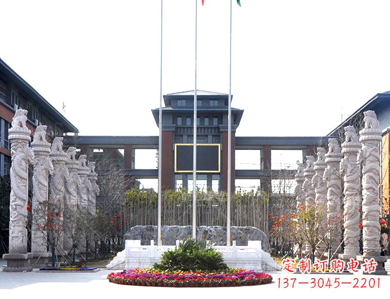 辽阳中国华表雕塑-校园园林广场景观装饰雕塑