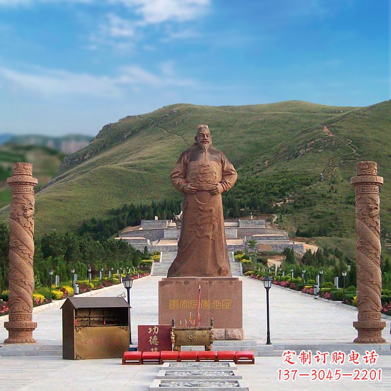 辽阳中国历史名人大型李世民景观雕塑