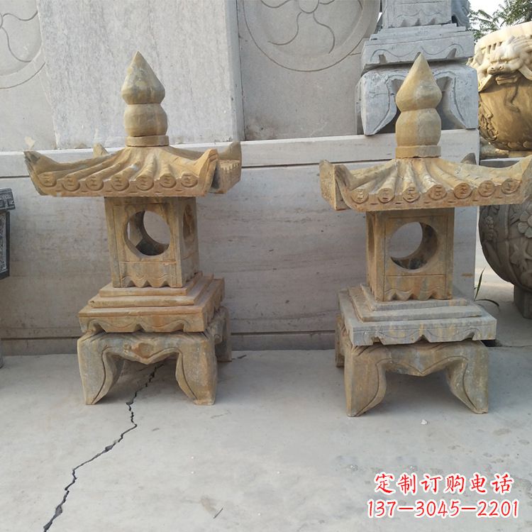 辽阳中式仿古低墩石灯笼