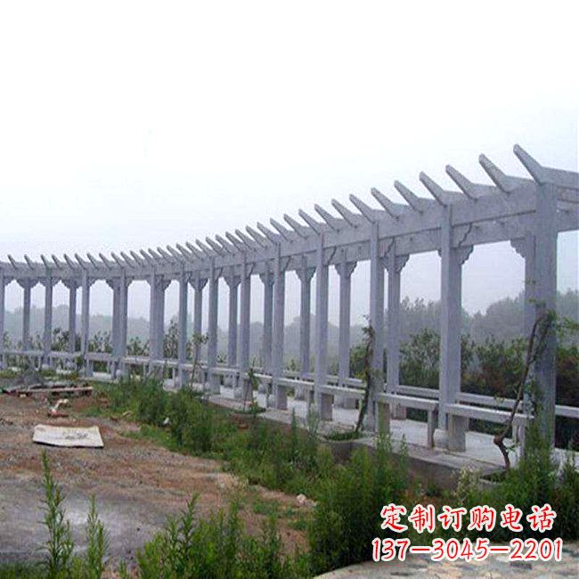 辽阳中式花架石雕长廊