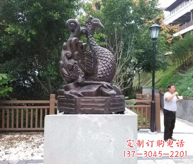 辽阳朱雀神兽雕塑