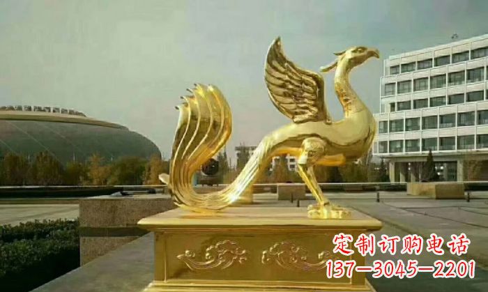 辽阳朱雀铜雕