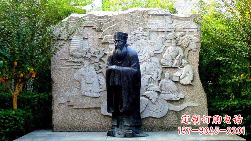 辽阳朱熹古代名人铜雕_2