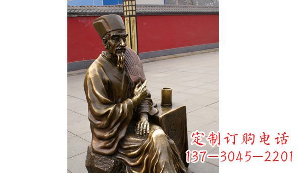 辽阳诸葛亮古代名人铜雕