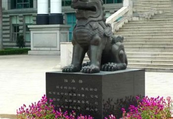 辽阳獬豸铜雕塑-法院门前神兽动物雕塑摆件