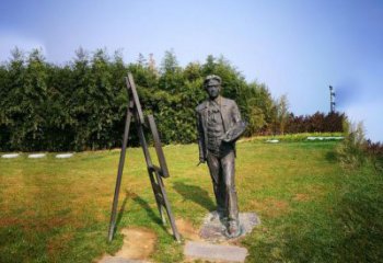 辽阳徐悲鸿城市雕塑公园铜雕像