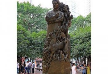 辽阳徐悲鸿铜雕