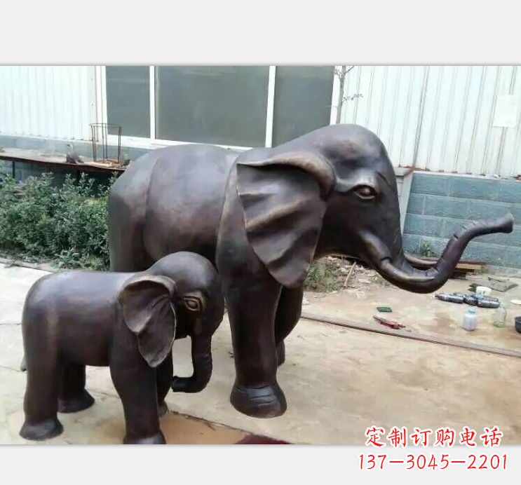 辽阳铸铜公园大象雕塑