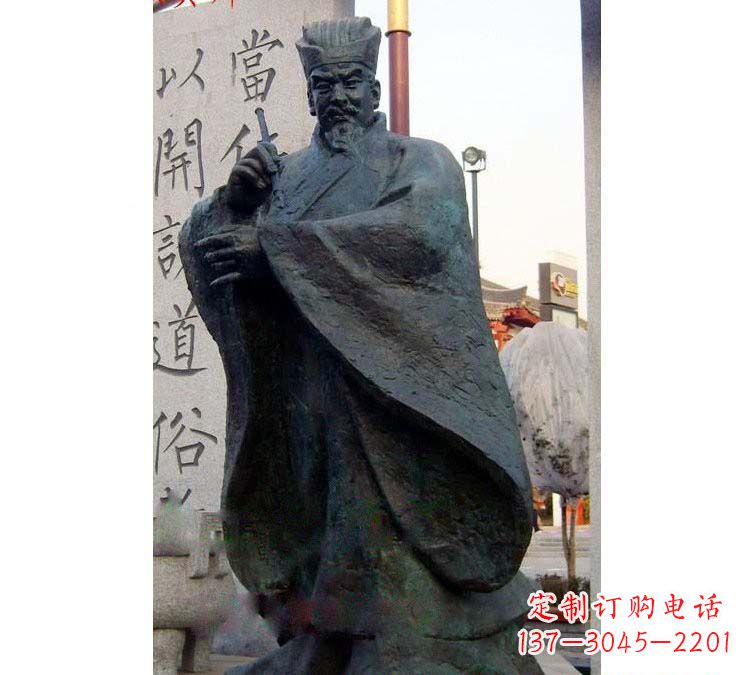 辽阳铸铜古代名人颜真卿