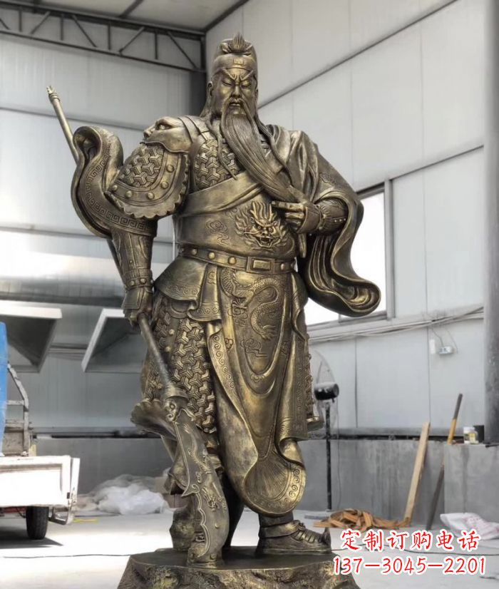 辽阳铸铜关公雕塑
