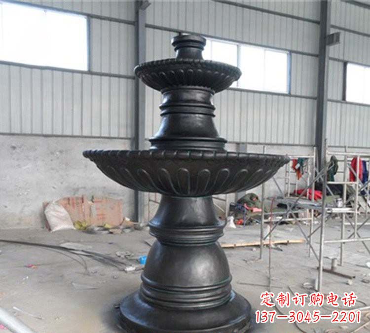 辽阳铸铜简约双层喷泉