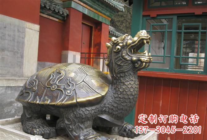 辽阳铸铜龙龟雕塑