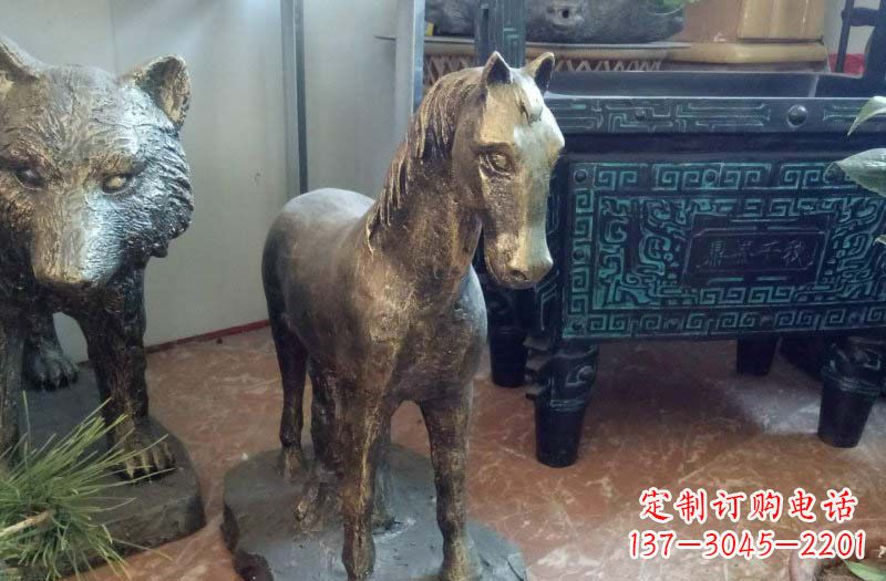 辽阳铸铜马雕塑222