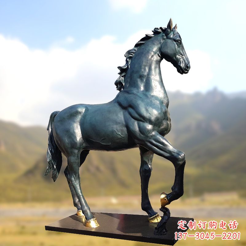 辽阳铸铜马铜雕塑
