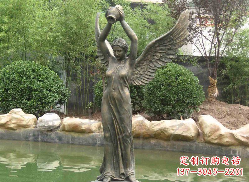 辽阳铸铜欧式人物喷泉雕塑