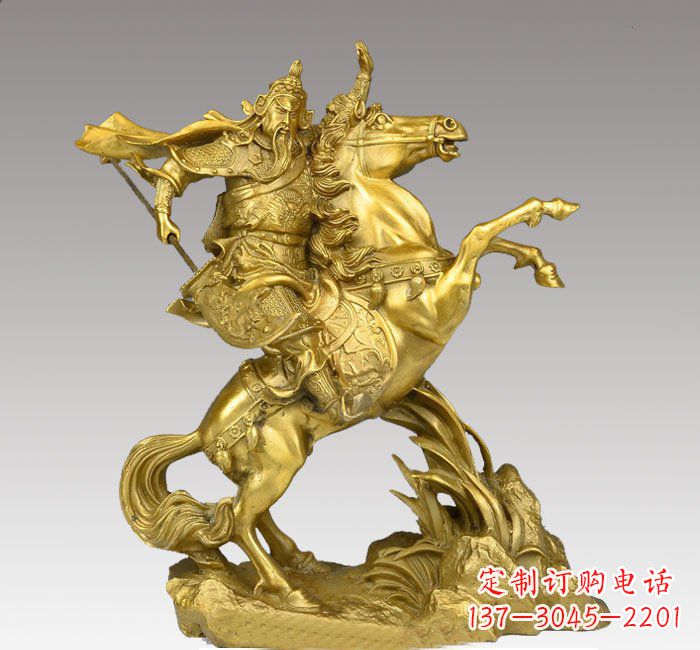 辽阳铸铜骑马关公