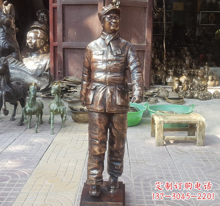 辽阳铸铜青年时期毛主席