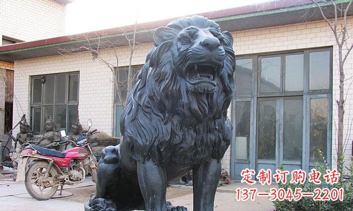 辽阳铸铜狮子铜雕