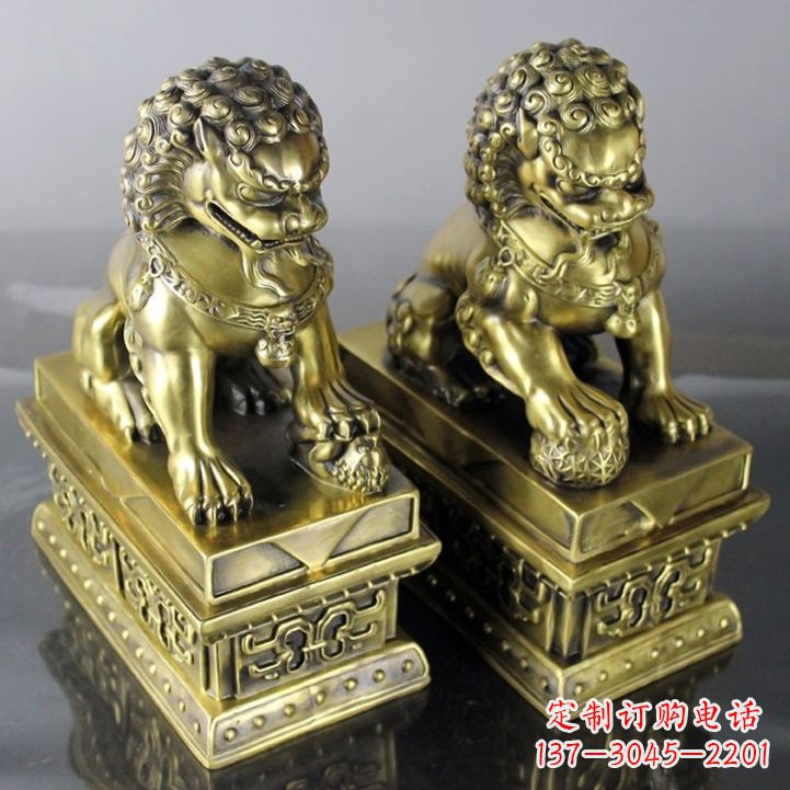 辽阳铸铜天安门狮子雕塑
