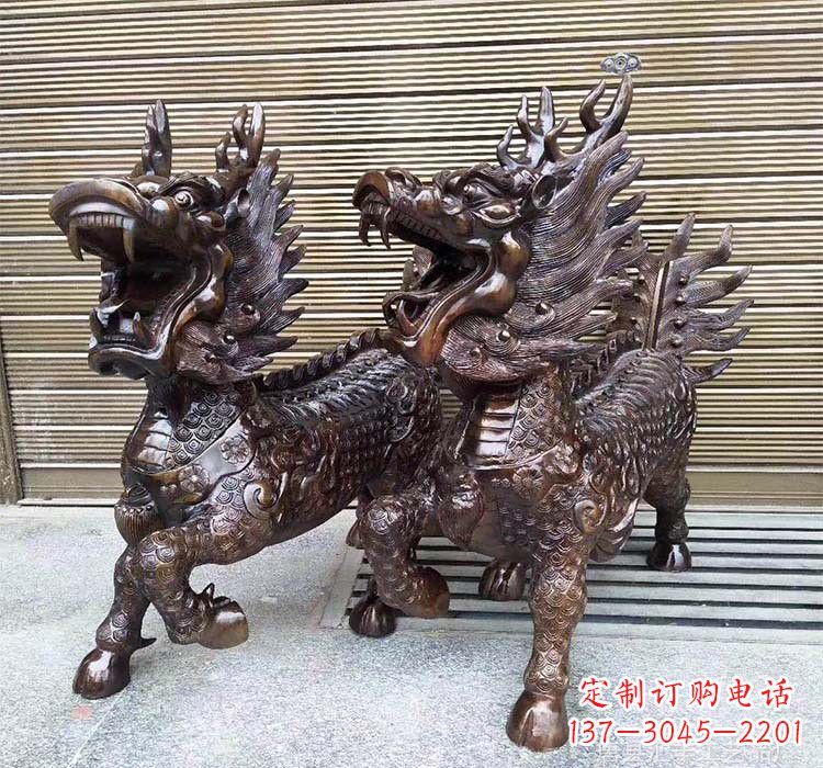 辽阳铸铜铜麒麟
