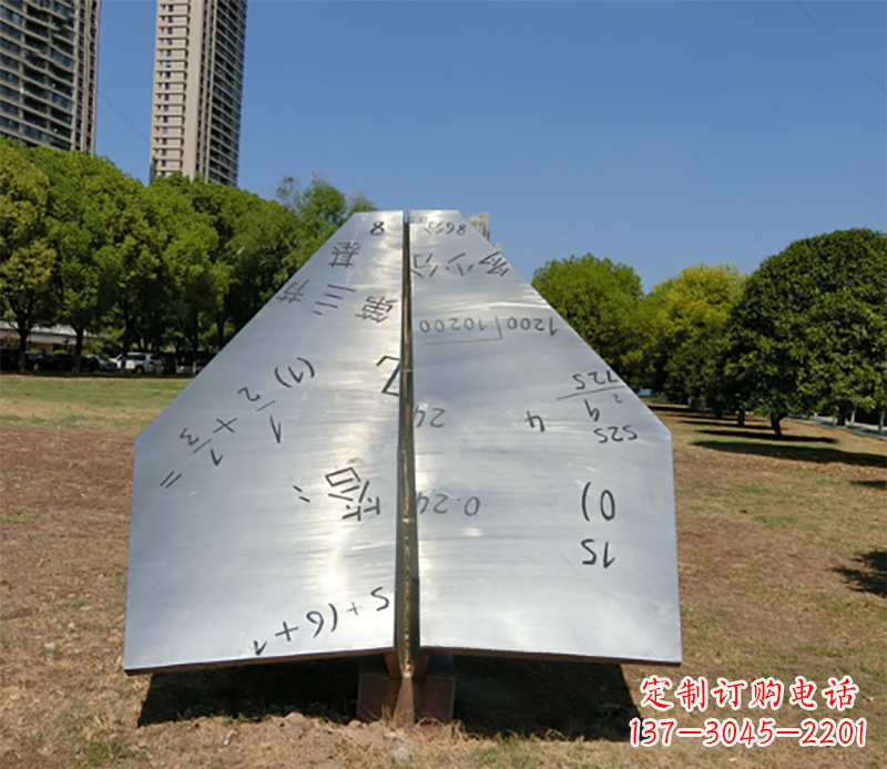 辽阳不锈钢细节飞机雕塑