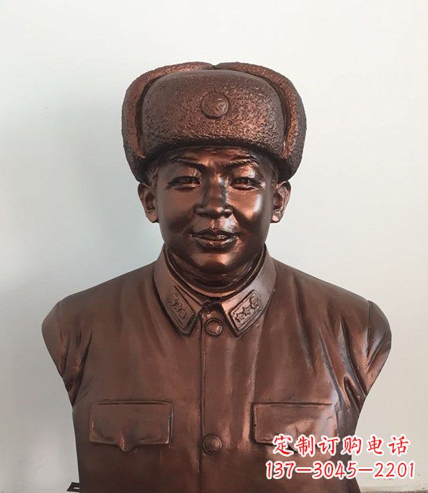 辽阳紫铜雷锋半身像