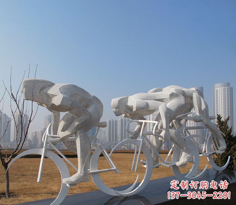 辽阳自行车比赛不锈钢雕塑