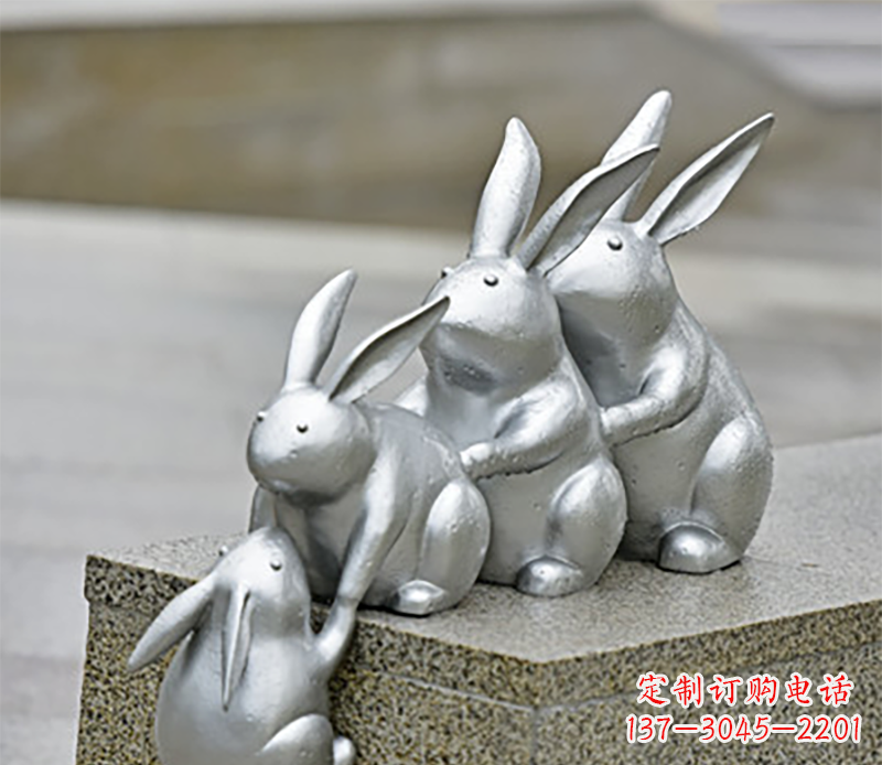 辽阳兔子雕塑不锈钢