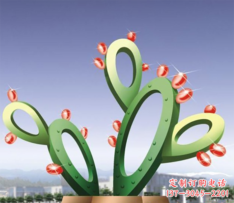 辽阳仙人掌不锈钢雕塑
