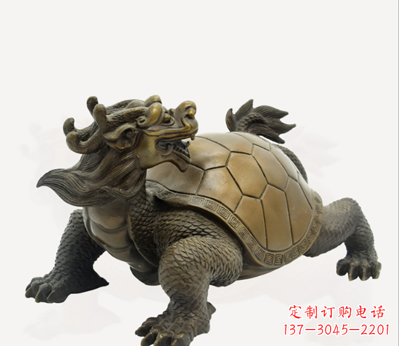 辽阳招财龙龟铜雕