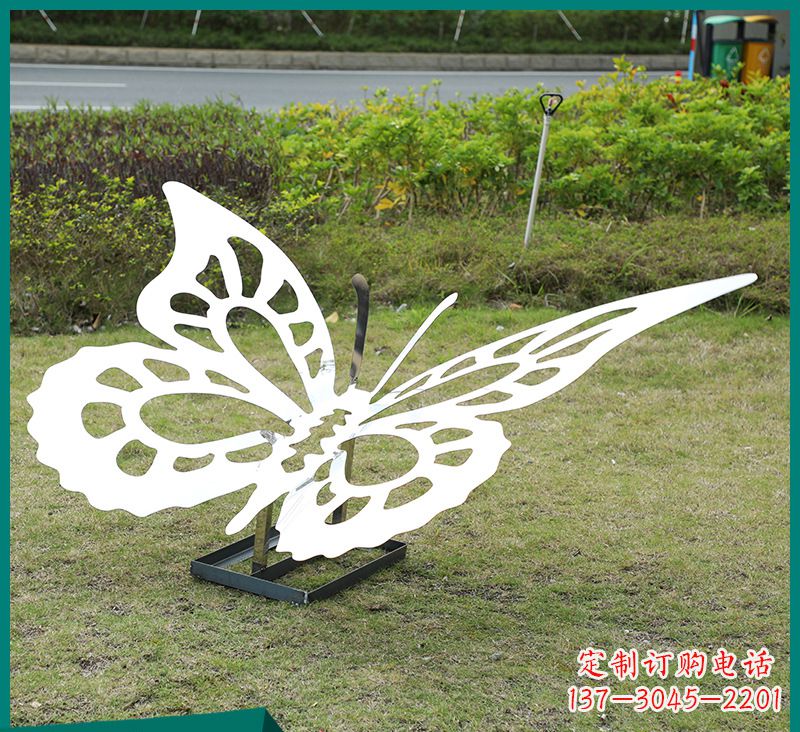 辽阳蝴蝶雕塑-公园景区创意不锈钢剪影蝴蝶雕塑